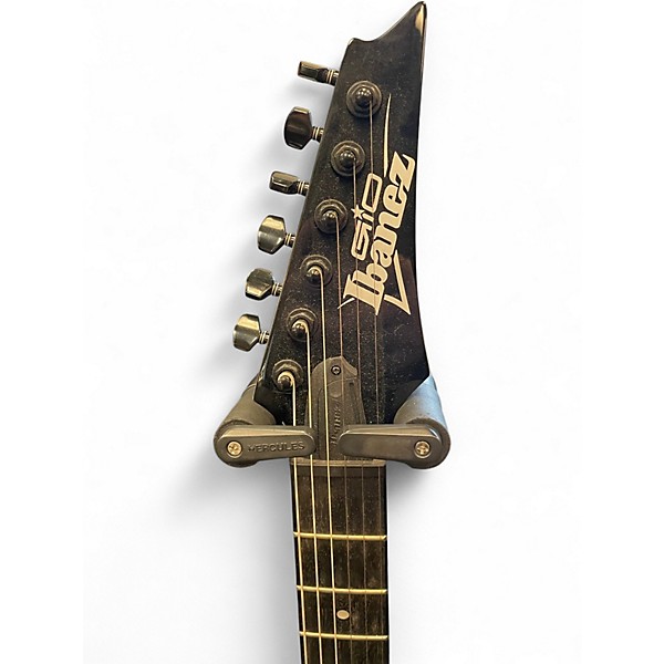 Used Ibanez GRG120QASP Gio blue gradation Solid Body Electric Guitar