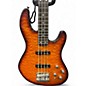 Used Fender Active Jazz Bass Tiger Eye Electric Bass Guitar