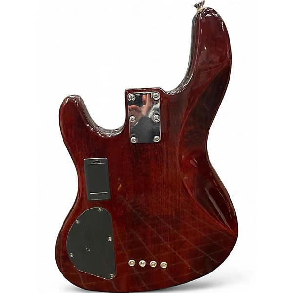 Used Fender Active Jazz Bass Tiger Eye Electric Bass Guitar
