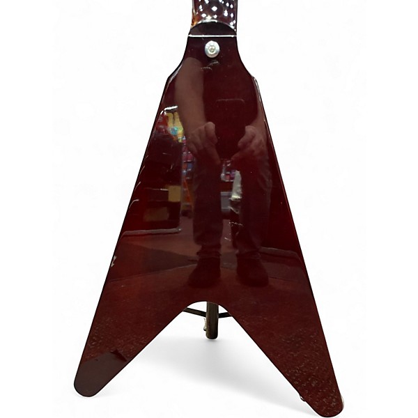 Used Gibson Flying V AGED CHERRY Solid Body Electric Guitar