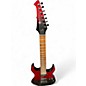 Used Spira s457 Red to Black Fade Solid Body Electric Guitar thumbnail