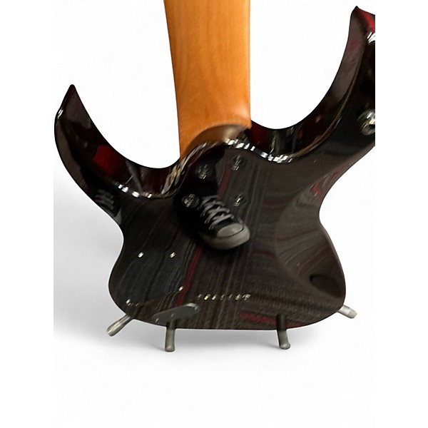 Used Spira s457 Red to Black Fade Solid Body Electric Guitar