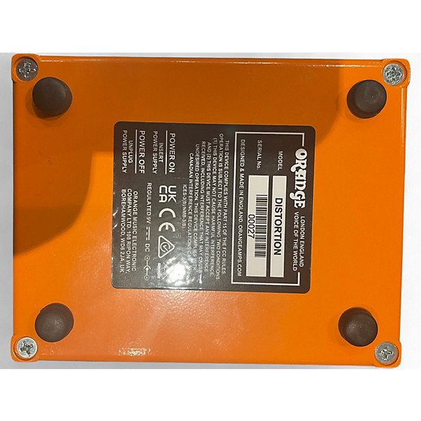 Used Orange Amplifiers DISTORTION Effect Pedal