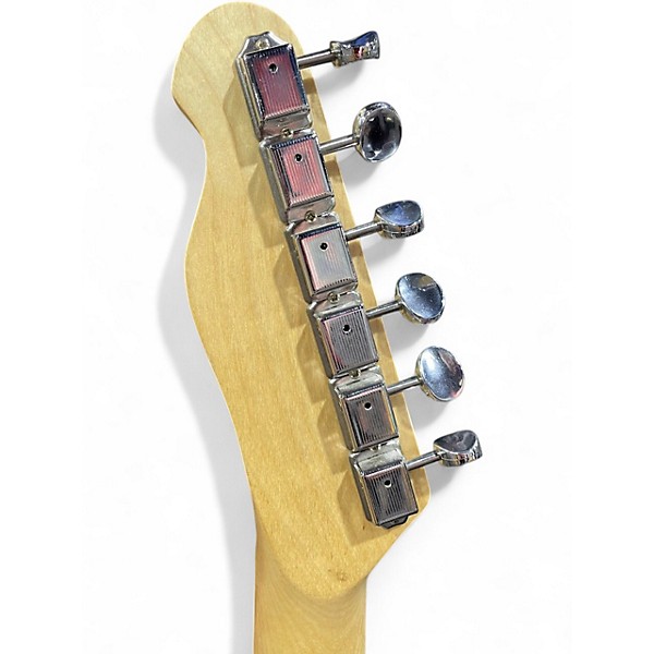 Used Zuwei Factory Thinline TL Electric Guitar Semi-Hollow Jazz Flower Quilted Blue Hollow Body Electric Guitar