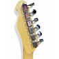 Used Zuwei Factory Thinline TL Electric Guitar Semi-Hollow Jazz Flower Quilted Blue Hollow Body Electric Guitar