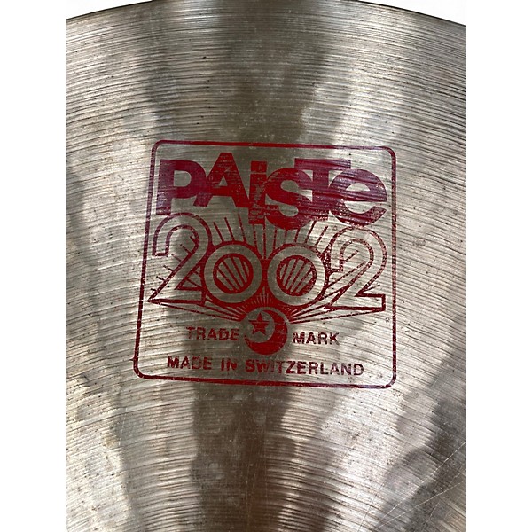 Used Paiste 22in 2002 Ride Cymbal