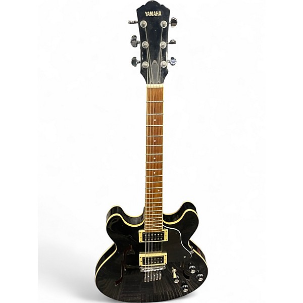 Used Yamaha SA500 Black Hollow Body Electric Guitar
