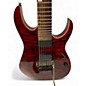 Used Ibanez RG920QMZ Premium 7 quilt red Solid Body Electric Guitar