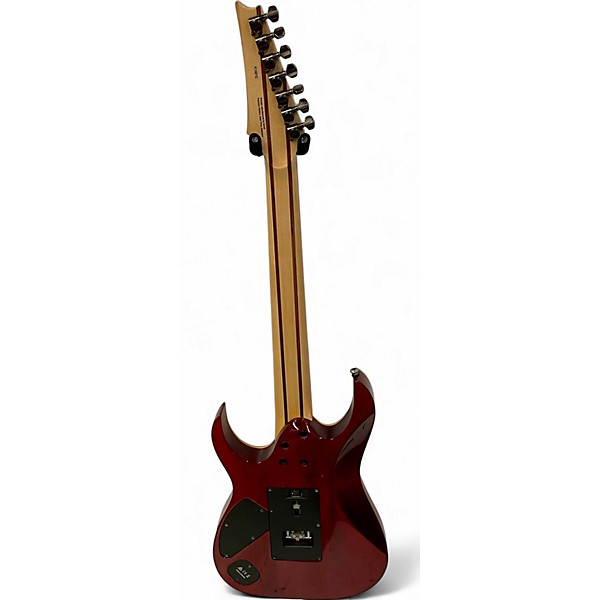 Used Ibanez RG920QMZ Premium 7 quilt red Solid Body Electric Guitar