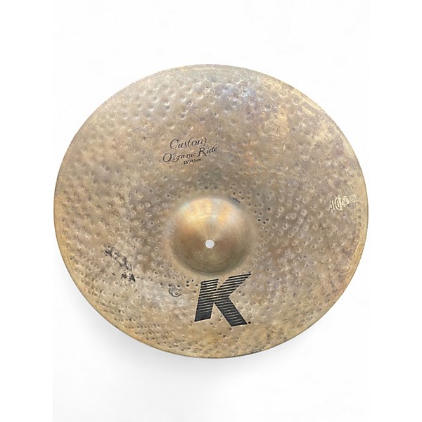 Used Zildjian 21in k custom organic ride Cymbal