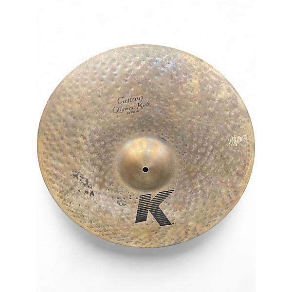 Used Zildjian 21in k custom organic ride Cymbal