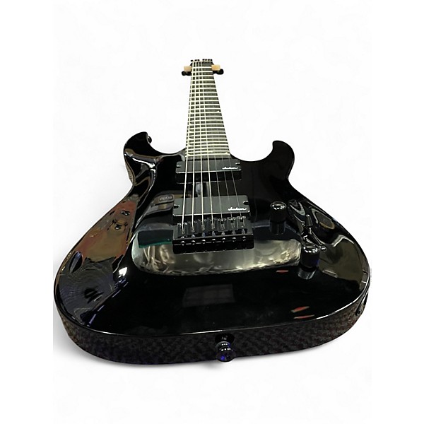 Used Jackson JS22-7 Dinky 7 String Black Solid Body Electric Guitar