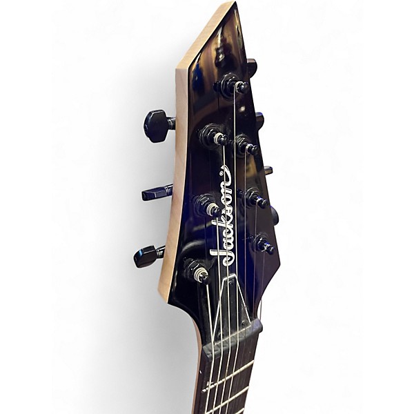 Used Jackson JS22-7 Dinky 7 String Black Solid Body Electric Guitar