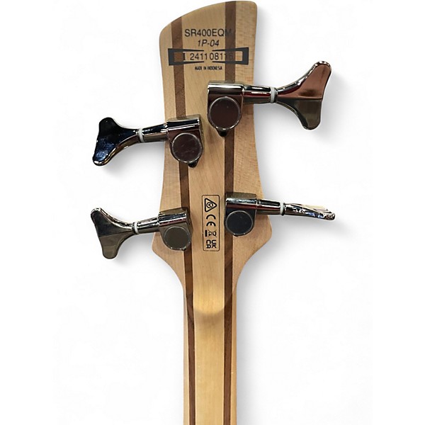 Used Ibanez SR400EQM COSMIC BLUE STARBURST Electric Bass Guitar