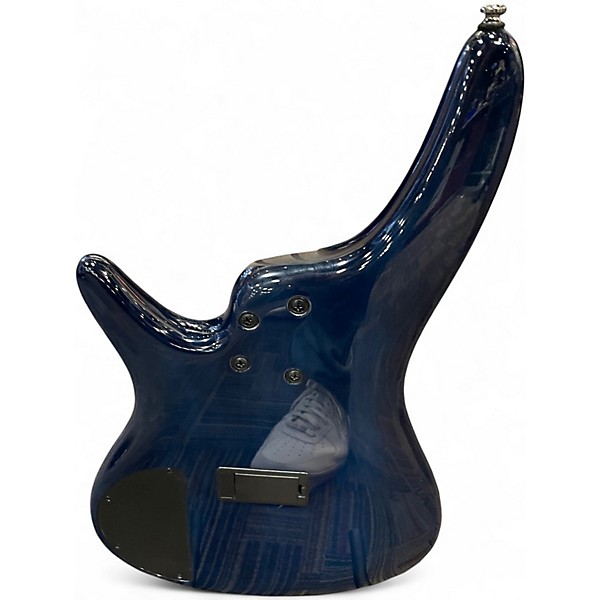 Used Ibanez SR400EQM COSMIC BLUE STARBURST Electric Bass Guitar