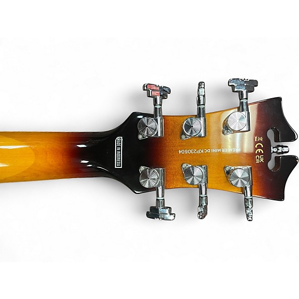 Used D'Angelico MINI DC 2 Tone Sunburst Hollow Body Electric Guitar