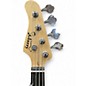 Used Glary Precision left handed Black and White Electric Bass Guitar