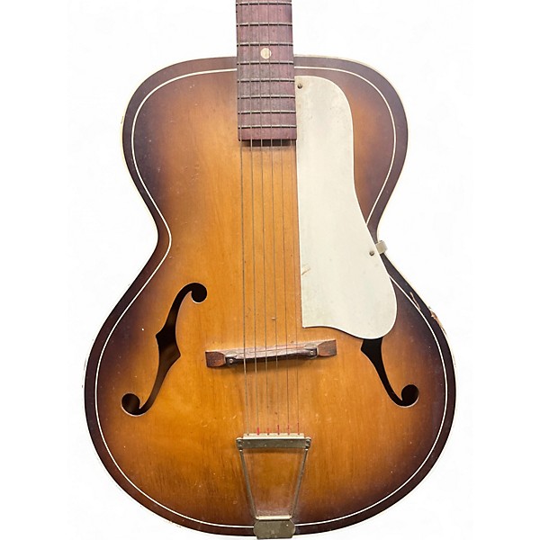 Vintage 1960s Old Kraftsman Archtop Natural Acoustic Guitar