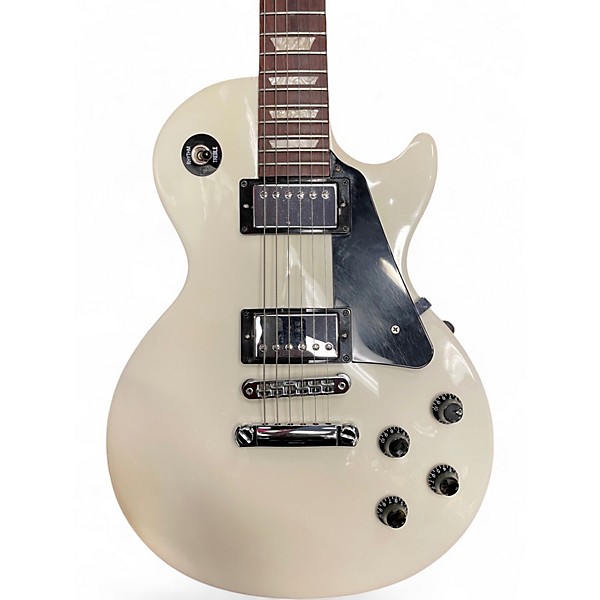 Used Gibson Les Paul Studio Alpine White Solid Body Electric Guitar