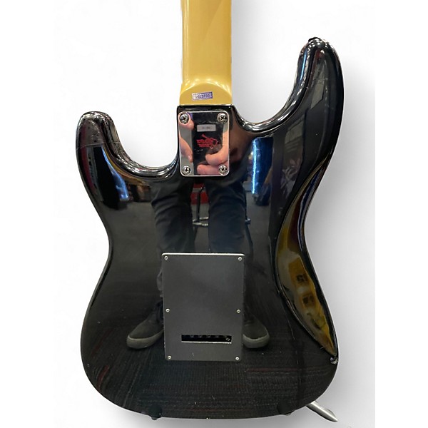 Used Hondo II Black Solid Body Electric Guitar