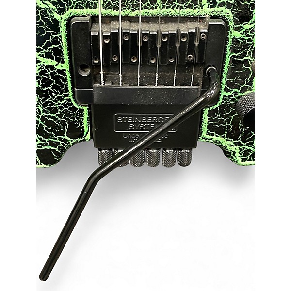 Used Blake headless green crackle Solid Body Electric Guitar