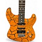 Used Charvette By Charvel hss  orange with black crackle Solid Body Electric Guitar thumbnail