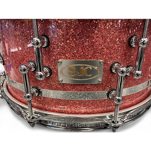 Used SJC Drums 6.5X14 XXV ROSE SPARKLE Drum