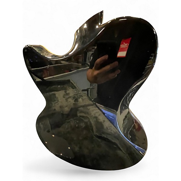 Used D'Angelico DELUXE Black and Gold Solid Body Electric Guitar