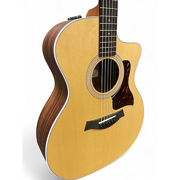 Used Taylor 214CE Natural Acoustic Electric Guitar