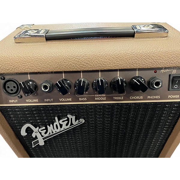 Used Fender Acoustasonic 15 Acoustic Guitar Combo Amp
