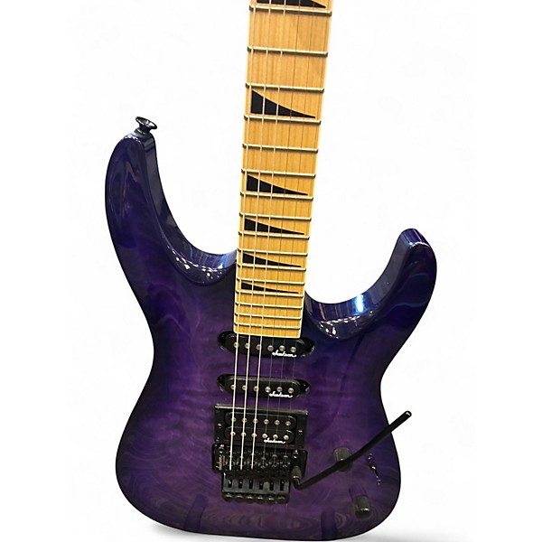 Used Jackson JS34Q Dinky Purple Solid Body Electric Guitar