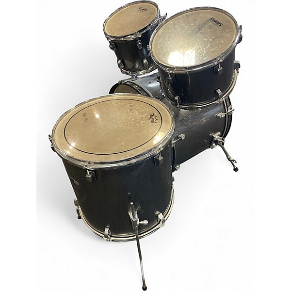 Used Ludwig 5 Piece Backbeat Metallic Silver Drum Kit