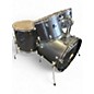 Used Ludwig 5 Piece Backbeat Metallic Silver Drum Kit