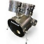 Used Ludwig 5 Piece Backbeat Metallic Silver Drum Kit