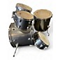 Used Ludwig 5 Piece Backbeat Metallic Silver Drum Kit