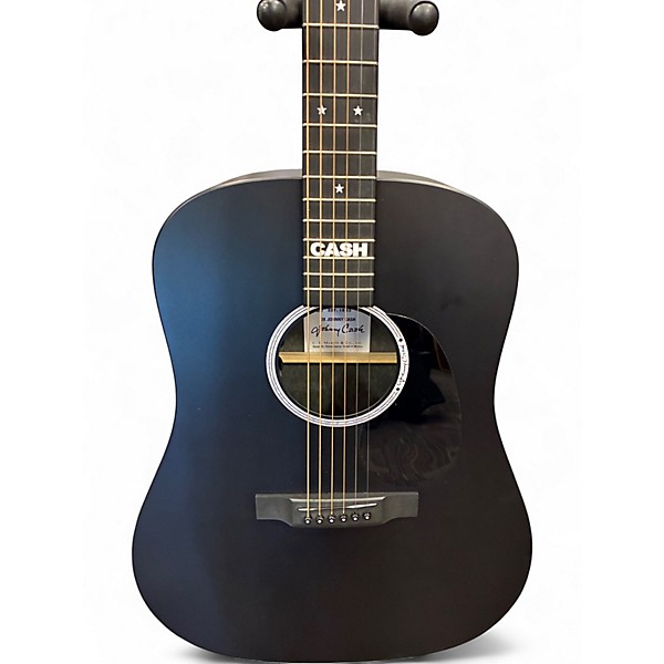 Used Martin DX JOHNNY CASH BLACK Acoustic Electric Guitar