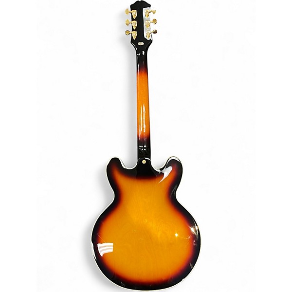 Used Epiphone Sheraton Vintage Sunburst Hollow Body Electric Guitar