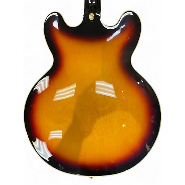 Used Epiphone Sheraton Vintage Sunburst Hollow Body Electric Guitar