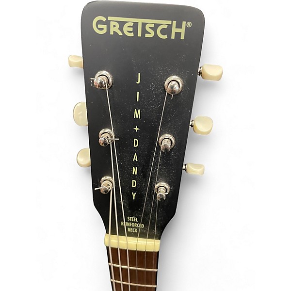 Used Gretsch Guitars G9520 Jim Dandy Flat Top Black Acoustic Guitar