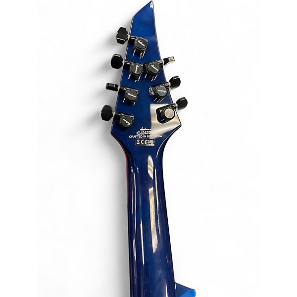 Used Jackson Chris Broderick Soloist 7 String Blue Burl Solid Body Electric Guitar