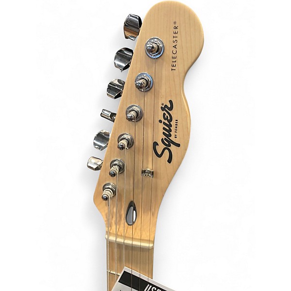 Used Squier Telecaster Yellow Solid Body Electric Guitar