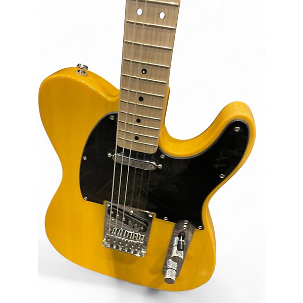 Used Squier Telecaster Yellow Solid Body Electric Guitar