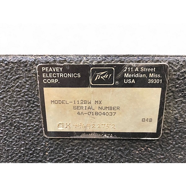 Vintage 1984 Peavey 112BW-MX Tube Guitar Combo Amp