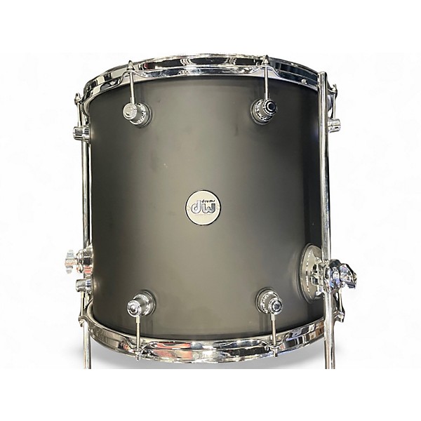 Used DW 4 Piece Design Series Satin Black Drum Kit