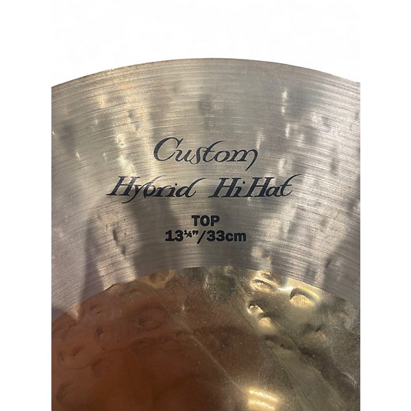 Used Zildjian 13in K Custom Hybrid Hi Hat Pair Cymbal