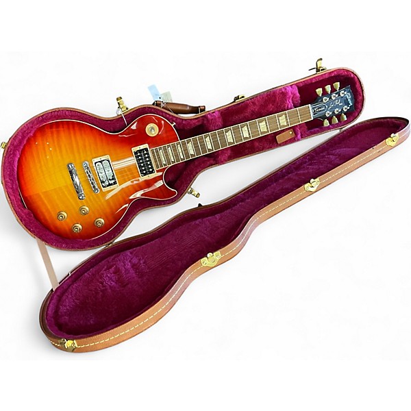 Used 2012 Gibson Les Paul Classic Cherry Sunburst Solid Body Electric Guitar