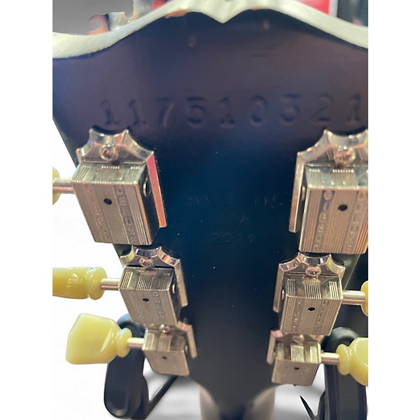 Used 2011 Gibson Les Paul Custom Black Solid Body Electric Guitar