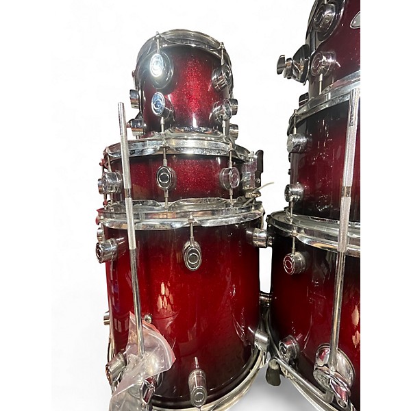 Used PDP by DW 7 Piece X7 RUBY RED Drum Kit