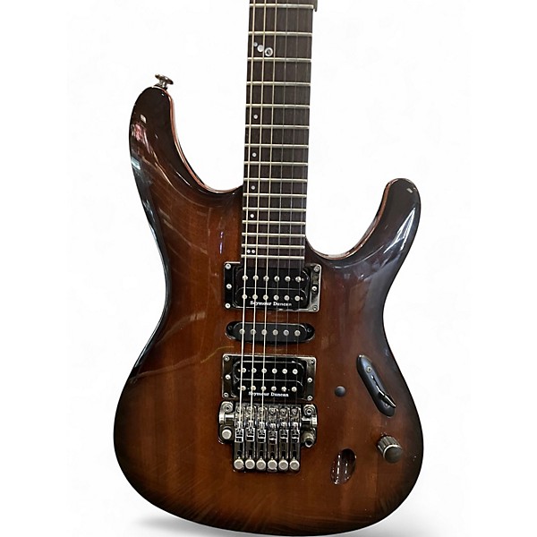 Used Ibanez S5470 S Series Brown Sunburst Solid Body Electric Guitar
