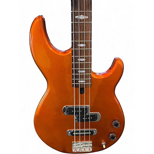 Used Yamaha BB414 Orange Metallic Electric Bass Guitar